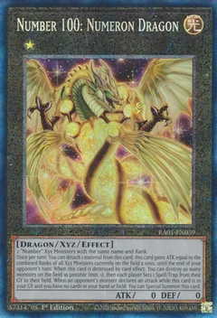 Number 100: Numeron Dragon (Prismatic Collector Rare) - 25th Anniversary Rarity Collection (RA01)