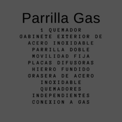 Parrilla a Gas en Acero Inoxidable - comprar online