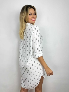 vestido chemise branco na internet