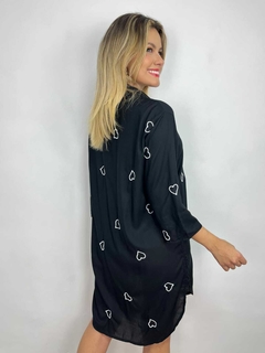 vestido chemise corações - comprar online