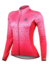 Camisa Ciclismo Manga Longa Mauro Ribeiro Weft Rosa Feminina