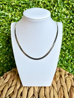 Choker Fita Larga Prateada - comprar online