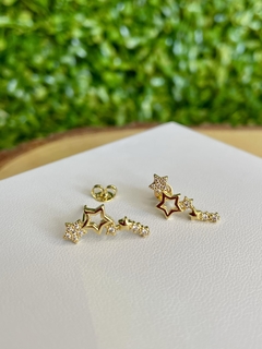 Brinco Ear Cuff Estrelas