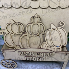 Carrito con temática de Otoño - comprar en línea