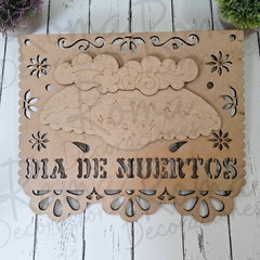 Colgante de Papel picado Catrina