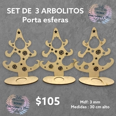 Set de 3 Arbolitos para esferas