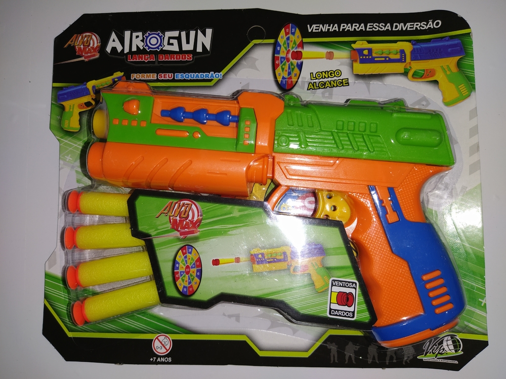 Arma de Brinquedo Lança Dardos Air Blaster