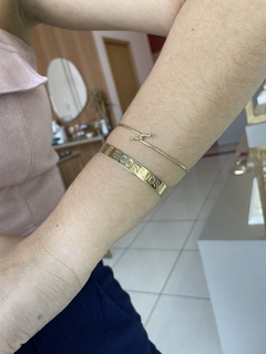 Bracelete Seja Forte e Corajosa - Brilê Joias