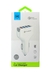 PLUG USB CARGA RAPIDA CARGADOR COCHE BLANCO