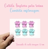 Cartela Camiseta enfermagem para aplicar na resina epóxi