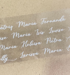 NOMES PERSONALIZADOS NA COR BRANCA PARA RESINA