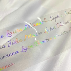 30 nomes PERSONALIZADOS em Prata Holográfico para aplicar na resina - comprar online