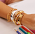 BRACELETE REGUA DOURADO HELLO ANNA - comprar online