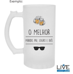 Caneca de Chopp Jateada Personalizada