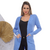 Casaco Casual Cardigan Aberto com Detalhes e Bolso Frontal Refinado Culto Sutil - ArClos Shop - Departamentos e Artigos de Bom Gosto