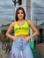 Cropped Copa Top Tricot Blusa Feminina Brasil Estilo Brasileiro com o Cropped Copa Top Tricot Blusa Feminina - comprar online