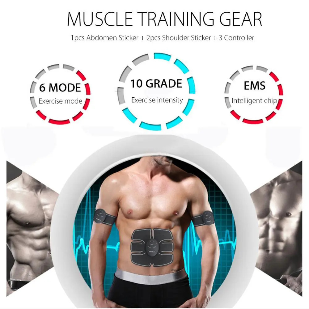 Core Abdominal Trainers ABS Estimulador Muscular Toner EMS