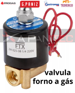 Válvula Solenoide Forno 1/4 220v Ftx