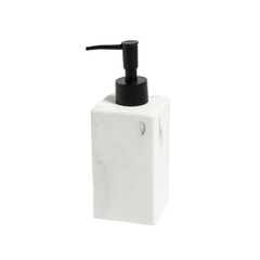 Dispenser Jabón Líquido Marmol Aspero Blanco 19Cm