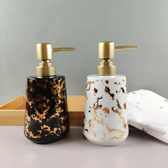 Dispenser jabón Cerámica con Dorado - Vienna Hogar