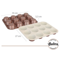 Molde para Muffins Cerámica Hudson 12 Divisiones - Vienna Hogar