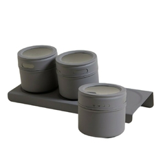 Set x 3 Especieros con Imán Gris Mate (21x8x6) - comprar online