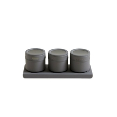 Set x 3 Especieros con Imán Gris Mate (21x8x6) en internet