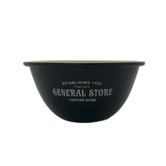 Bowl Enlozado General Store Negro 11 x 6,5 Cm
