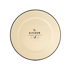 Plato Playo Enlozado Kitchen Blanco 25 Cm - comprar online