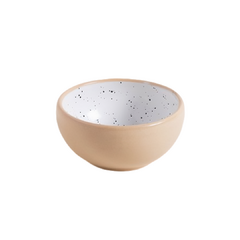 Mini Bowl Korba Blanco Dots Con Beige 10 Cm