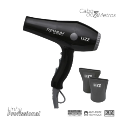 Secador de Cabelo Lizz Titanium Black 2150W