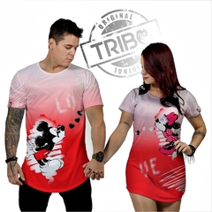 Camiseta e vestido Kit casal Mickey Minnie P ao XG na internet
