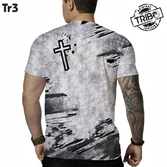 Imagem do Camiseta Caveira cinza detalhada tecido grosso P ao XG