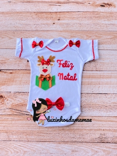 Conjunto de Natal Renna - Luxinhosdamamae