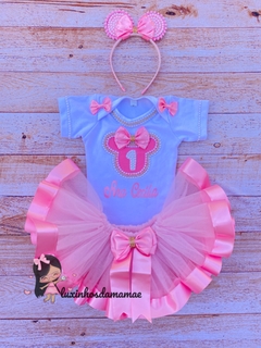 Conjunto Mesversario Minnie Rosa