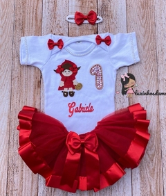 Conjunto roupa infantil Chapeuzinho Vermelho