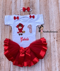 Conjunto roupa infantil Chapeuzinho Vermelho na internet