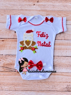 Conjunto Natal Coruja - Luxinhosdamamae