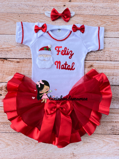 Conjunto Natal Papai Noel Pelúcia