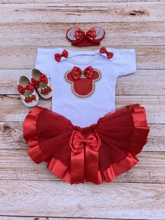 Conjunto Minnie Vermelha Luxo