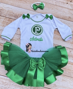 Conjunto Palmeiras Body e saia Tute