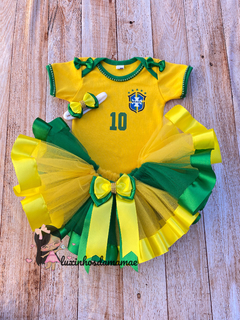 Conjunto Brasil Body + Saia