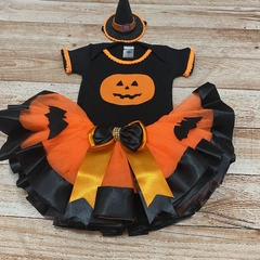 conjunto abóbora Halloween na internet