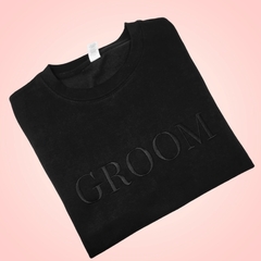 Sudadera con bordado Groom o Hubby