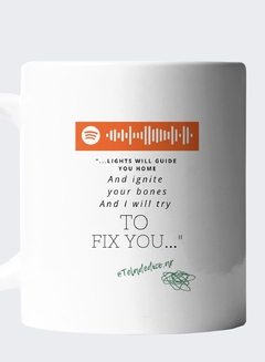 Taza “Fix you” - Coldplay