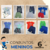 Kit Sortido 8 Peças de Roupas Infantil Menina/Menino - 4 Camisetas + 4 Bermudas - comprar online