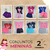 Kit Sortido 8 Peças de Roupas Infantil Menina/Menino - 4 Camisetas + 4 Bermudas na internet