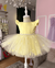 Vestido Infantil Jardim das borboletas Amarelo