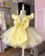 Vestido Infantil Jardim das borboletas Amarelo - comprar online