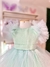 Vestido Infantil Clarisse Verde Água - Babyleen